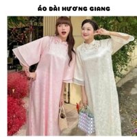 Áo dài gấm suông 3 màu trẻ trung  - Áo Dài Hương Giang