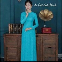 Áo dài gấm tết cổ đủ màu - Áo Dài Anh Minh