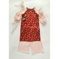 Áo dài Hoa Mai cho bé