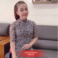 Áo dài hoa nhí cúc hoạ mi 4 tà 220-300/1 bô