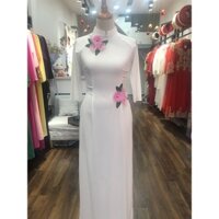 Áo Dài Hồng Phấn Hoa Vải *Size S* Sale giá số 150k (Áo Dài Gia Hân Phạm)