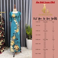 Áo Dài In 3d ( Ad 021 ) Hoa Văn Màu Sắc Trẻ Đẹp Sang Trọng, Quý Phái  - Lan Chi