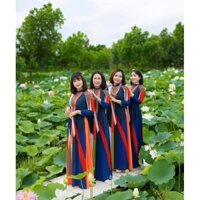 Áo dài in 3D họa tiết đẹp theo chân thầy- Áo dài Thảo Nguyễn