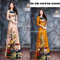 Áo dài in 3D hoạ tiết lạ mềm mịn, co dãn, sang trọng - Áo Dài Hương Giang