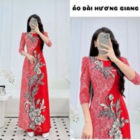 Áo dài in hoa thiết 6D mẫu mới nhất  - Áo Dài Hương Giang