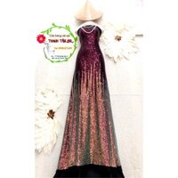 Áo dài kim sa phối màu rất sang trọng