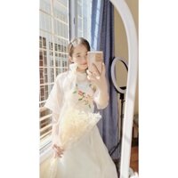 Áo dài kim sa tay lở