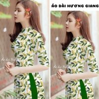 *Áo dài lụa nhật in 3D mềm mịn, sắc nét, không nhăn, mát mẻ -  Áo Dài Hương Giang