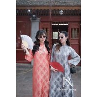 Áo dài lụa tằm đẹp vải loại 1 hàng thiết kế giá rẻ chất mềm mại