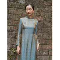 Áo dài lụa tơ tằm cao cấp, Áo dài lụa AN BÍCH, Set áo dài nữ , Áo dài thiết kế Gaia