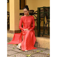 Áo dài lụa tơ tằm cao cấp, Áo dài lụa TỐ CẨM, Set áo dài nữ , Áo dài thiết kế Gaia