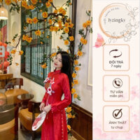 Áo dài LYZINGKY Hồng Loan dành cho cô dâu (áo dài cặp đôi) siêu xinh size S-2Xl