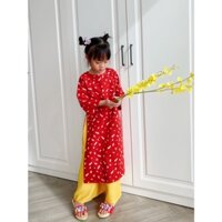 Áo dài mai hoa for kid