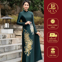 Áo dài May 18 áo dài trung niên chất liệu lụa tô châu thêu cao cấp