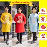 Áo dài nam, áo dài cách tân chất vải tafta họa tiết thêu - Form chuẩn 3 màu | Thiết kế sang trọng - Áo Dài Nam Phương