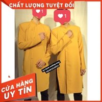 Áo Dài Nam CÁCH TÂN - Chất Vải Trơn-Màu VÀNG,XANH,HỒNG Phong Cách Hiện Đại