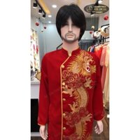 Áo dài nam vẽ rồng (Áo Dài Gia Hân Phạm)