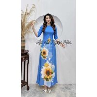 áo dài Ngọc Hân lua nhật nhiều họa tiết, màu sắc để lựa chọn