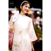 áo dài Nhật vy kèm ảnh thật xinh lung linh, ảnh trải sàn cận chất