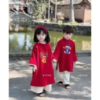 Áo dài nhung tăm cách tân cặp nam nữ ,k kèm bờm