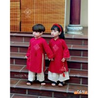 Áo dài nhung tăm cách tân cặp nam nữ ,k kèm bờm