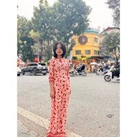 áo dài Pavone, size S, ảnh thật mặc áo