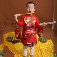 Aó Dài Siêu Nhân Cực Đẹp Cho Bé 2021