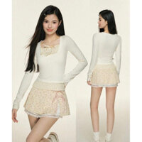 ÁO DÀI TAY 2 LỚP HOA NHÍ [LC-SS]