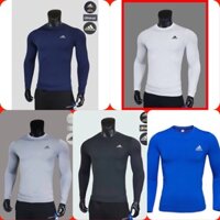 Áo dài tay giữ nhiệt nam, áo body chống nắng vải co giãn thoáng mát