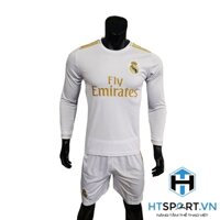 Áo Dài Tay Real - Trắng - HTSPORT.VN