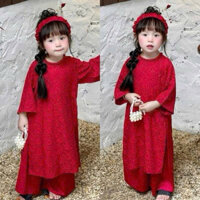 Áo Dài Tết  Bé Gái  10-35kgkg nhà mộc baby store