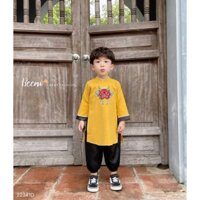 Áo dài tết bé trai thêu rồng 2 BM_Mèo's Baby Shop