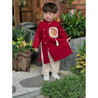 Áo Dài Tết Bình An +Nhật Tân kèm quần. Chất liệu nhung mềm mịn