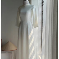 Áo Dài Trắng Học Sinh Chất Liệu Lụa Mỹ Tay Lỡ Đồng Phục Học Sinh ADTA032 - Áo Dài Thảo Anh