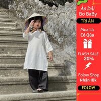 Áo Dài Trắng Truyền Thống Cho Bé Gái BB06