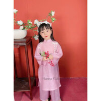 Áo dài trẻ em diện tết,du xuân đầu năm cực kì xinh,Hanna kids luôn mang đến sự tinh tế trong từng thiết kế.