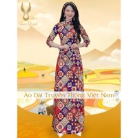Áo Dài Truyền Thống Cô Ba Sài Gòn Trẻ Trung, Lụa Nhật Mềm Mại Co Dãn QK75 - Xuân Quỳnh Luxury