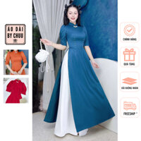 Áo dài truyền thống đính ngọc eo sang trọng không kèm quần CHUU AD9258
