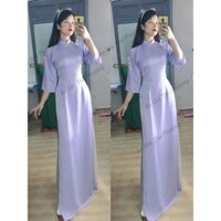 Áo Dài TT1708 Chất Vải Lụa Tây Thi Tay Truyền Thống Tay Rộng, Áo Dài Công Sở, Đi Dạy