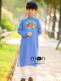 Áo dài vẽ cho bé trai VNS 288