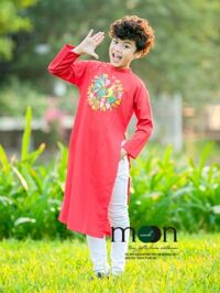 Áo dài vẽ cho bé trai VNS 300