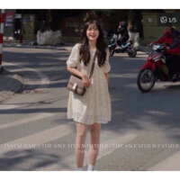 Áo đầm baby doll hàn quốc dễ thương