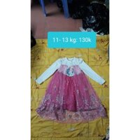 áo đầm công chúa elsa hồng cho bé 11-13kg ms40