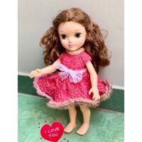 Áo đầm len handmade cho búp bê Animator 39cm