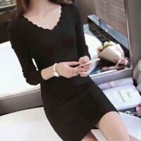 Áo đầm ôm body thun gân đẹp BH
