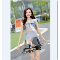 Áo Đầm Voan Hàn Quốc Dạo Phố