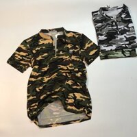 Áo dằn di nam cổ tàu, cổ đứng kéo khóa đi phượt