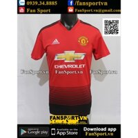 Áo đấu bóng đá Manchester United 2018-2019 home shirt jersey red CG0040 Adidas S BNWT