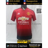 Áo đấu bóng đá Manchester United 2018-2019 home shirt jersey red CG0040 adidas S