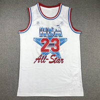 Áo đấu bóng rổ Micheal số 23 màu trắng All-Star 1991 có sẵn Jordan